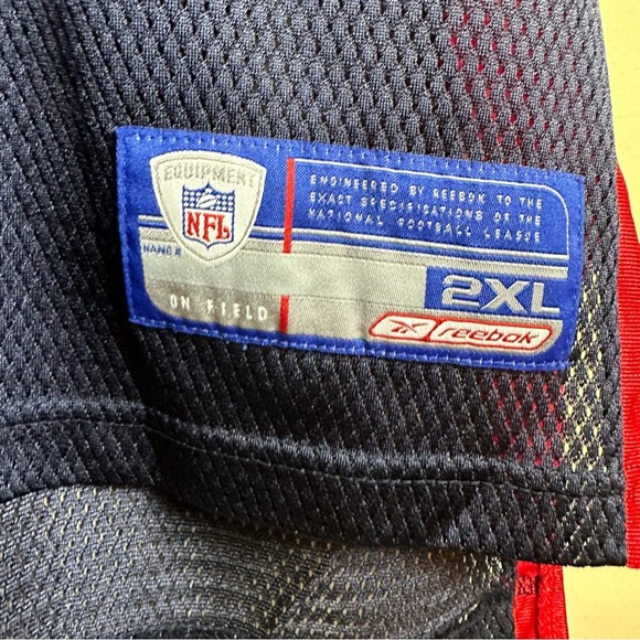 Reebok NFL Equipment Drew Bledsoe Buffalo Bills Short Sleeve Mens Jersey 2XL - Picture 3 of 11